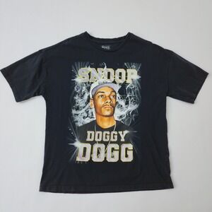 Dogg Supply Snoop Dogg Graphic T-Shirt Mens Medium Black Rap Tee Hip Hop